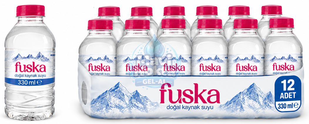 Fuska 0,33lt Pet Su 12'li Çayırova su ürünü