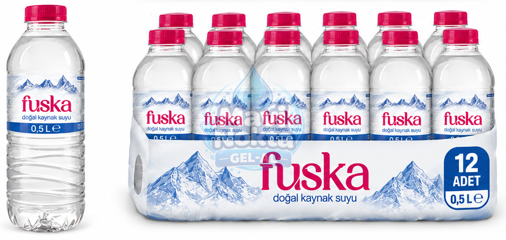 Fuska 0,5lt Pet Su 12'li Çayırova su ürünü