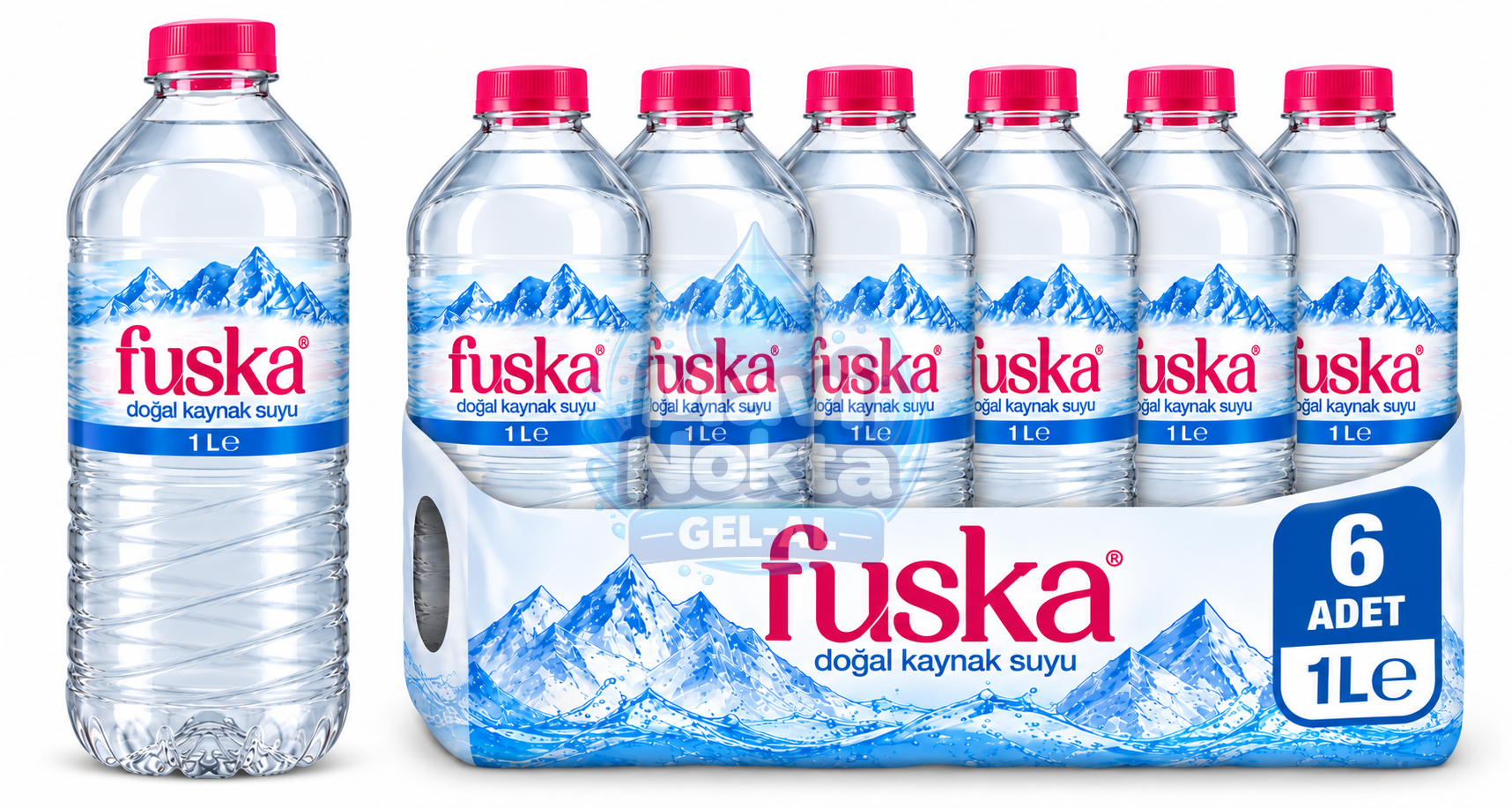 Fuska 1 lt Pet Su 6'lı Çayırova su ürünü